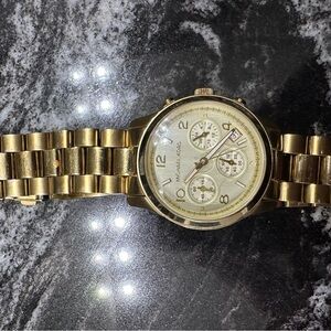 Michael Kors Runway Gold-Tone Watch (Used/No Box)